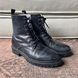 All Saints - Tobias Leather Boots Black - Size UK 8 / US 9 / EU 42